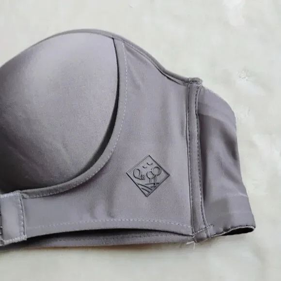Soma Enbliss Strapless Multi-Way Bra - Front Adjust Stay-Put - Gray - Size 36D - Picture 2 of 13